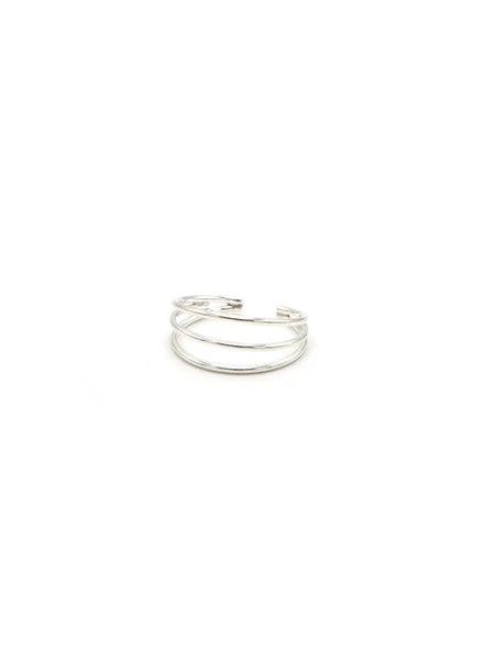 Simple Lines Sterling Ring by Fair Anita