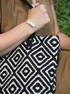 Bar Brushed Metal Cuff by Fair Anita
