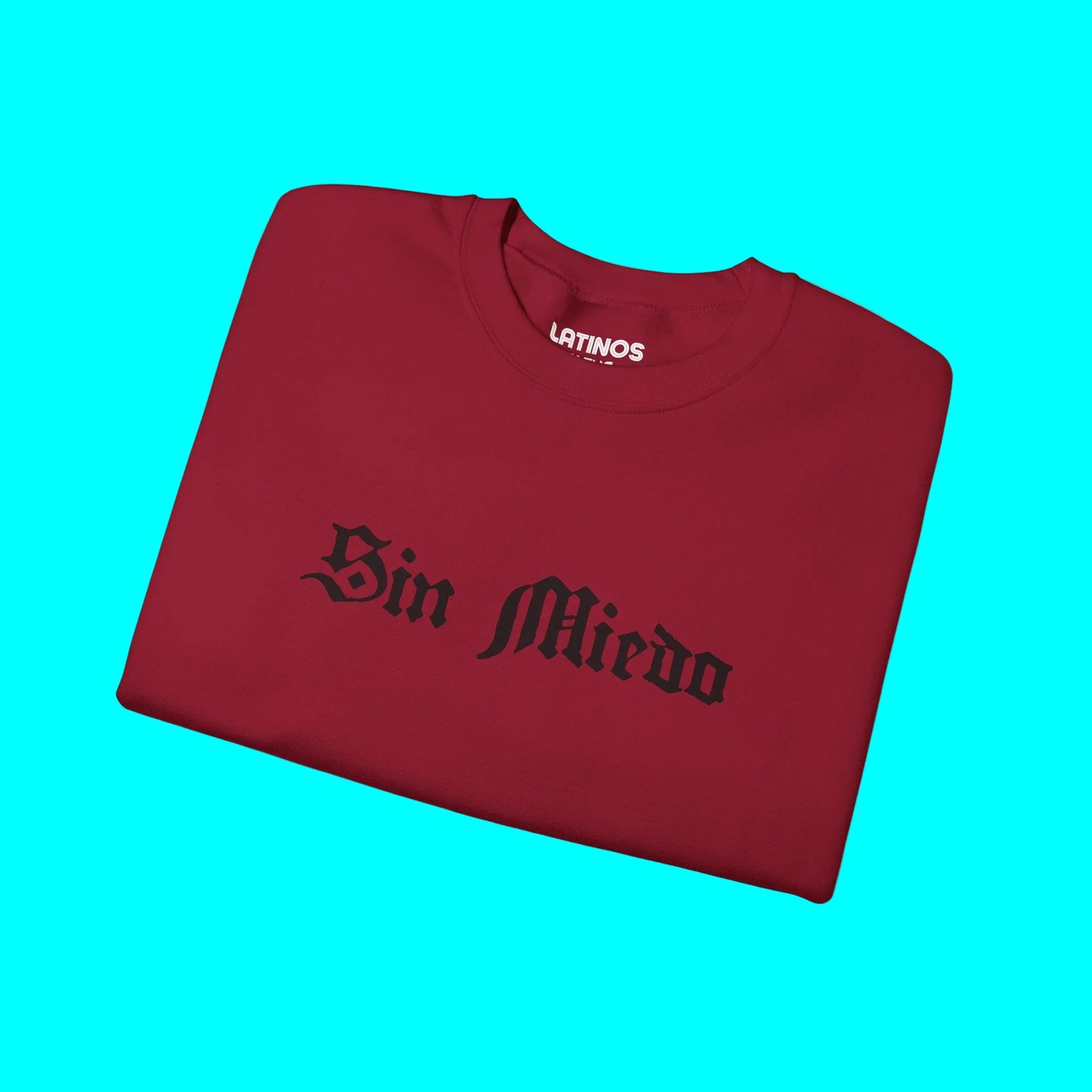 Sin Miedo Without Fear Crewneck Sweatshirt | Fleece - Lined Viral Latino Empowerment Protest Pride | 3 Colors Sweatshirt La Vie Bien Sin Miedo Without Fear Crewneck Sweatshirt | Fleece - Lined Viral Latino Empowerment Protest Pride | 3 Colors