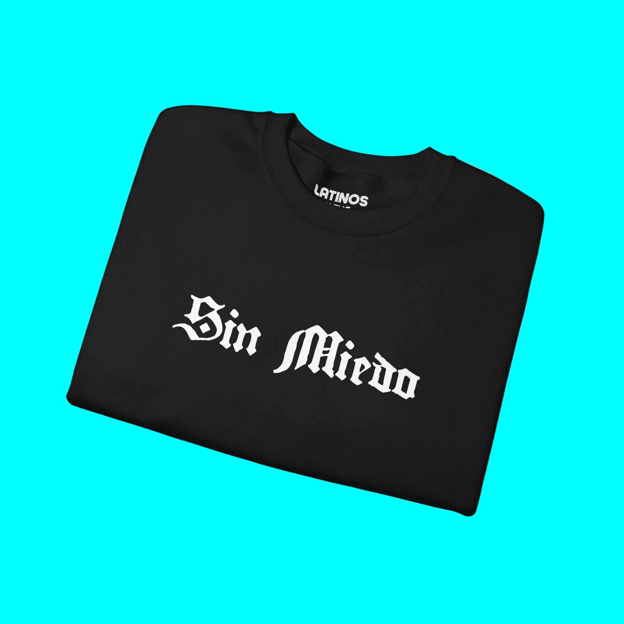 Sin Miedo Without Fear Crewneck Sweatshirt | Fleece - Lined Viral Latino Empowerment Protest Pride | 3 Colors Sweatshirt La Vie Bien Sin Miedo Without Fear Crewneck Sweatshirt | Fleece - Lined Viral Latino Empowerment Protest Pride | 3 Colors