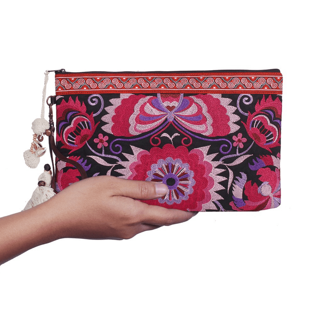 Singing Birds Embroidered Bag - Thailand Bags La Vie Bien Singing Birds Embroidered Bag - Thailand