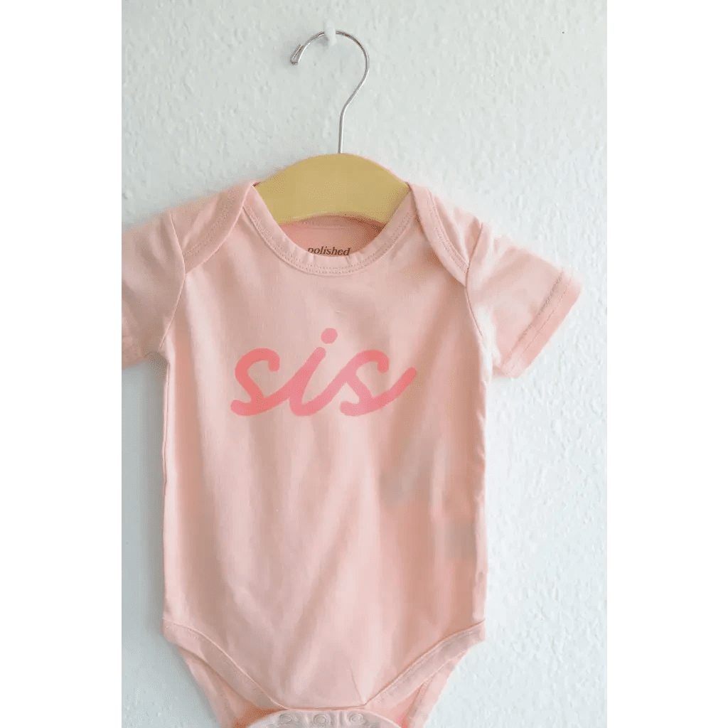 Sis Organic Cotton Onesie by Polished Prints