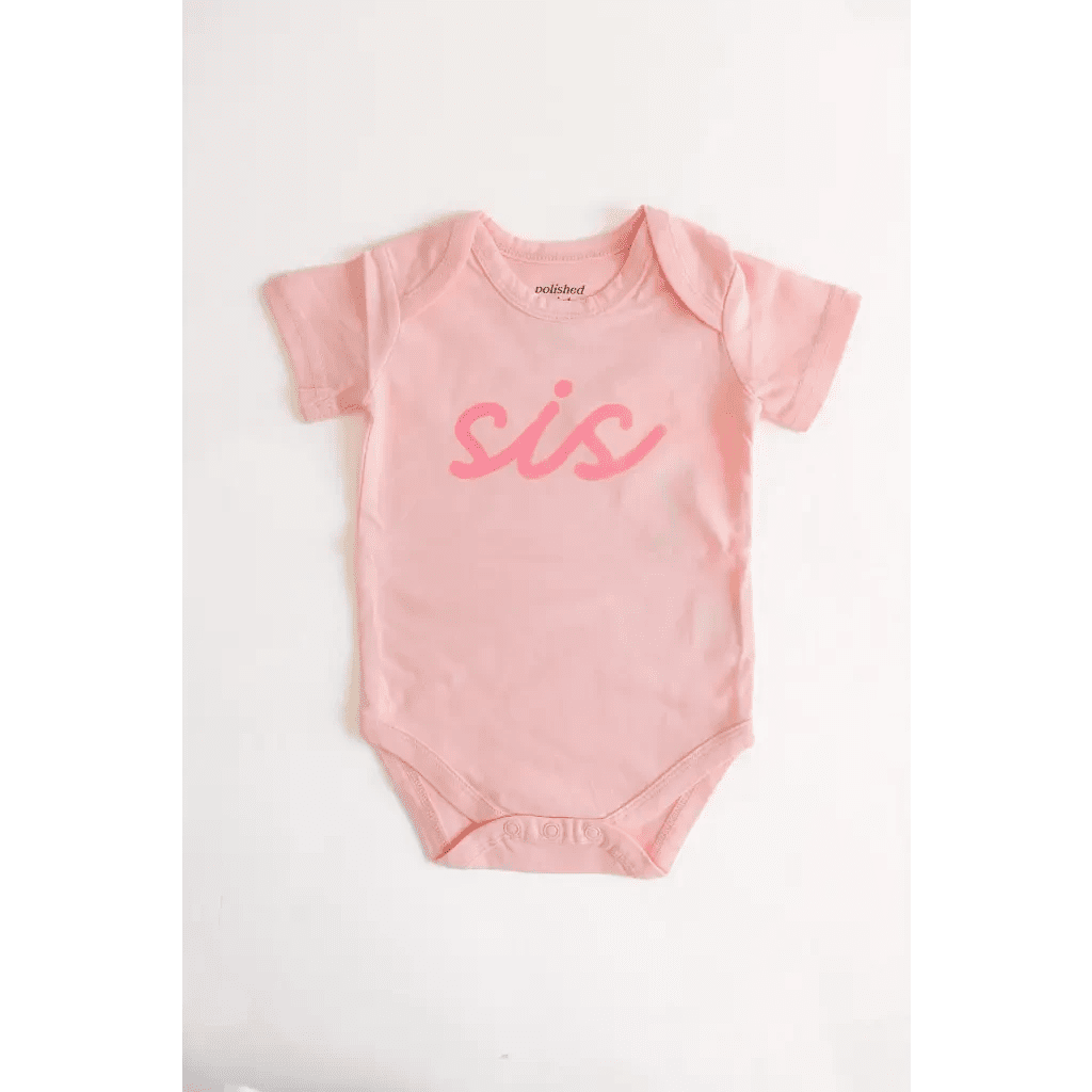 Sis Organic Cotton Onesie by Polished Prints