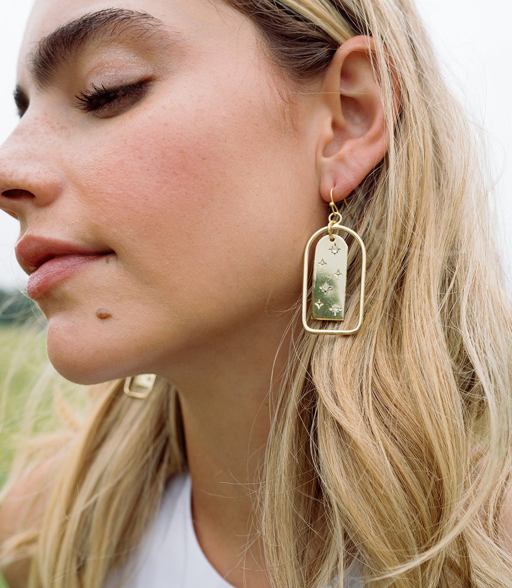 Sitara Starry Archway Earrings HME stock line La Vie Bien Sitara Starry Archway Earrings