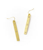 Sitara Starry Long Linear Studded Earrings HME stock line La Vie Bien Sitara Starry Long Linear Studded Earrings