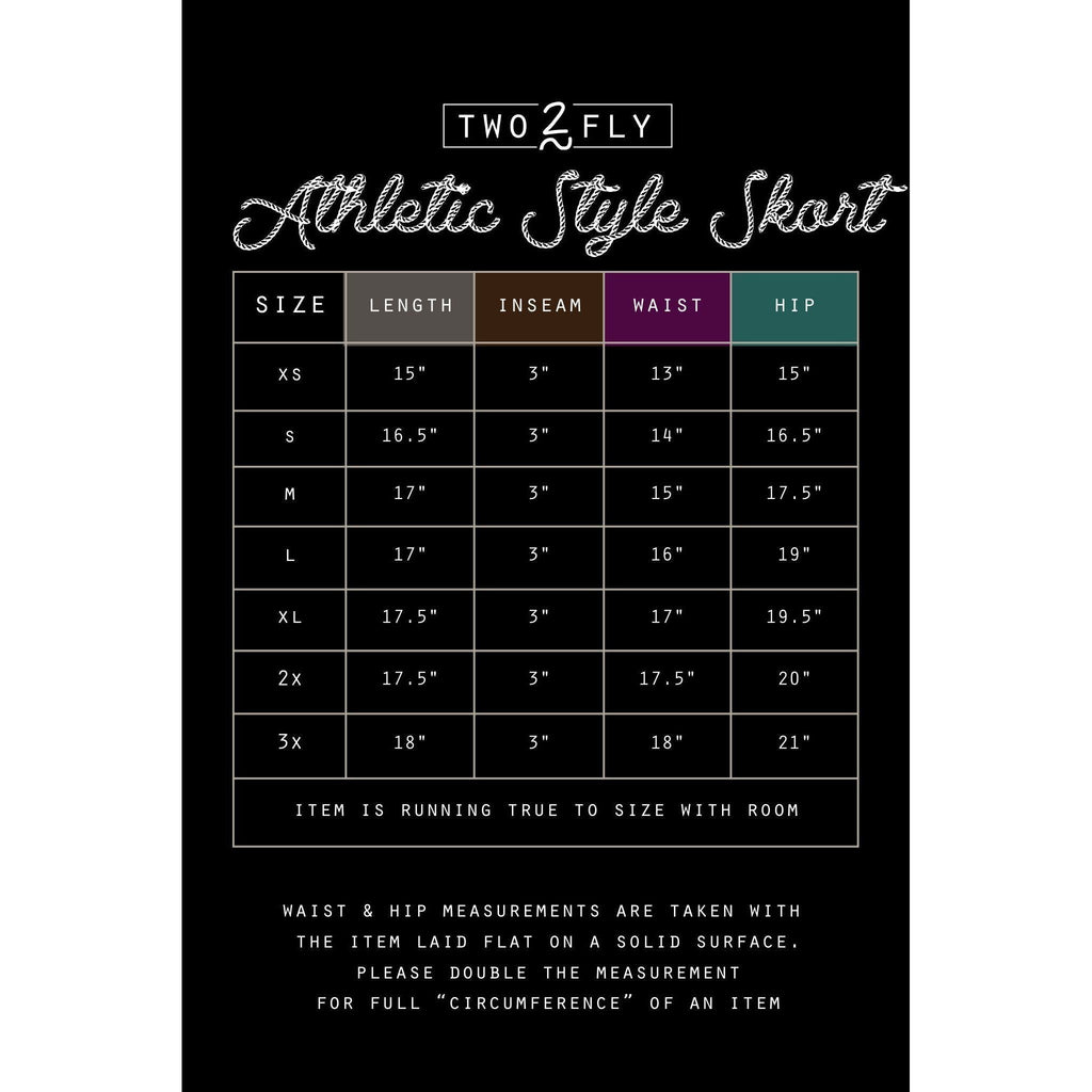[Size M - 2X] Stretch Faux Denim Athletic Style Skort