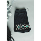 [Size M-3X] Tequila Shots Shorts in Midnight Black by The Bullish Store