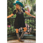 [Size M Remaining] Leather Look Western Style "Cisco" Dress by The Bullish Store