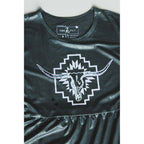 [Size M Remaining] Leather Look Western Style "Cisco" Dress by The Bullish Store