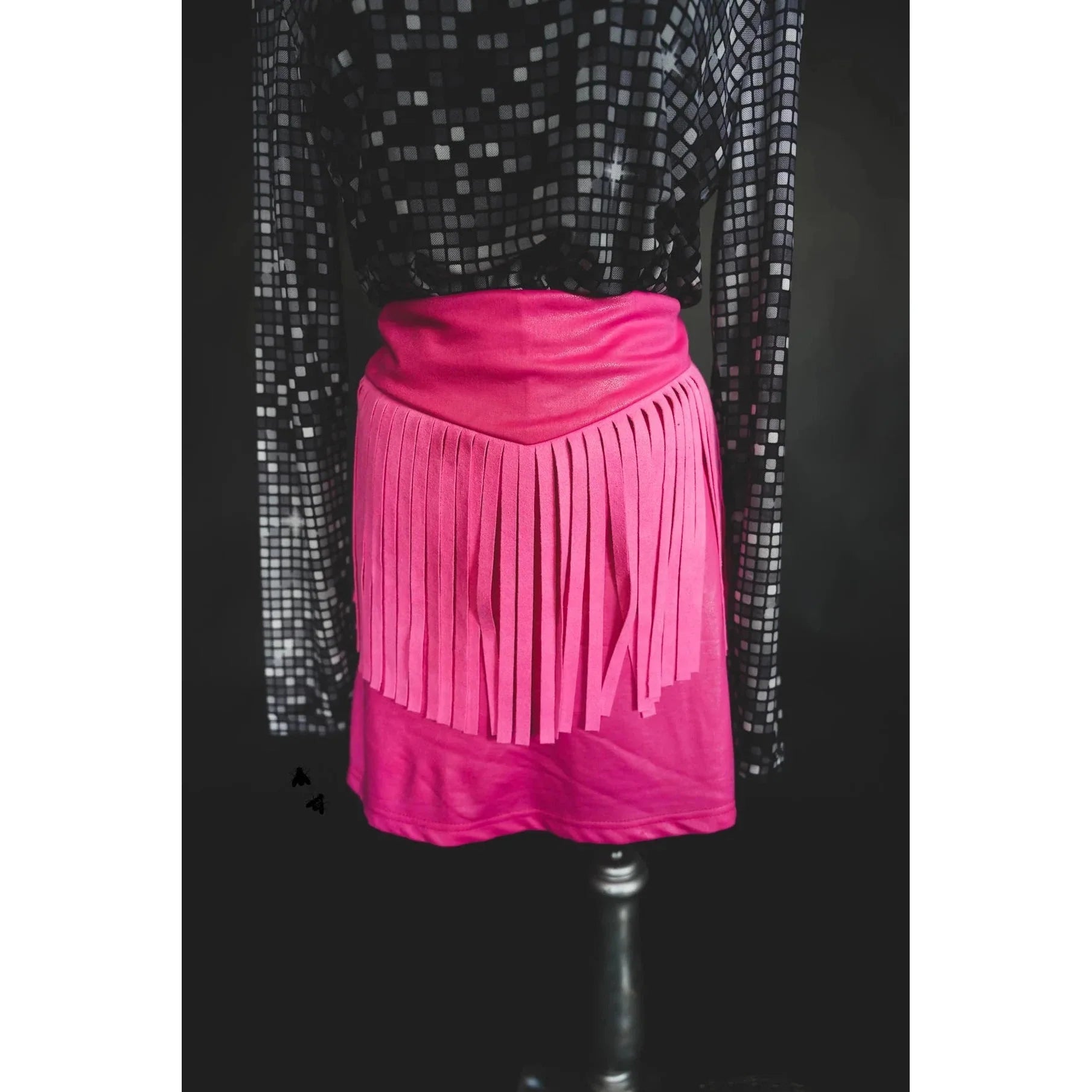 [Size M Remaining] Round Up Cowgirl Skort in Bubblegum Pink