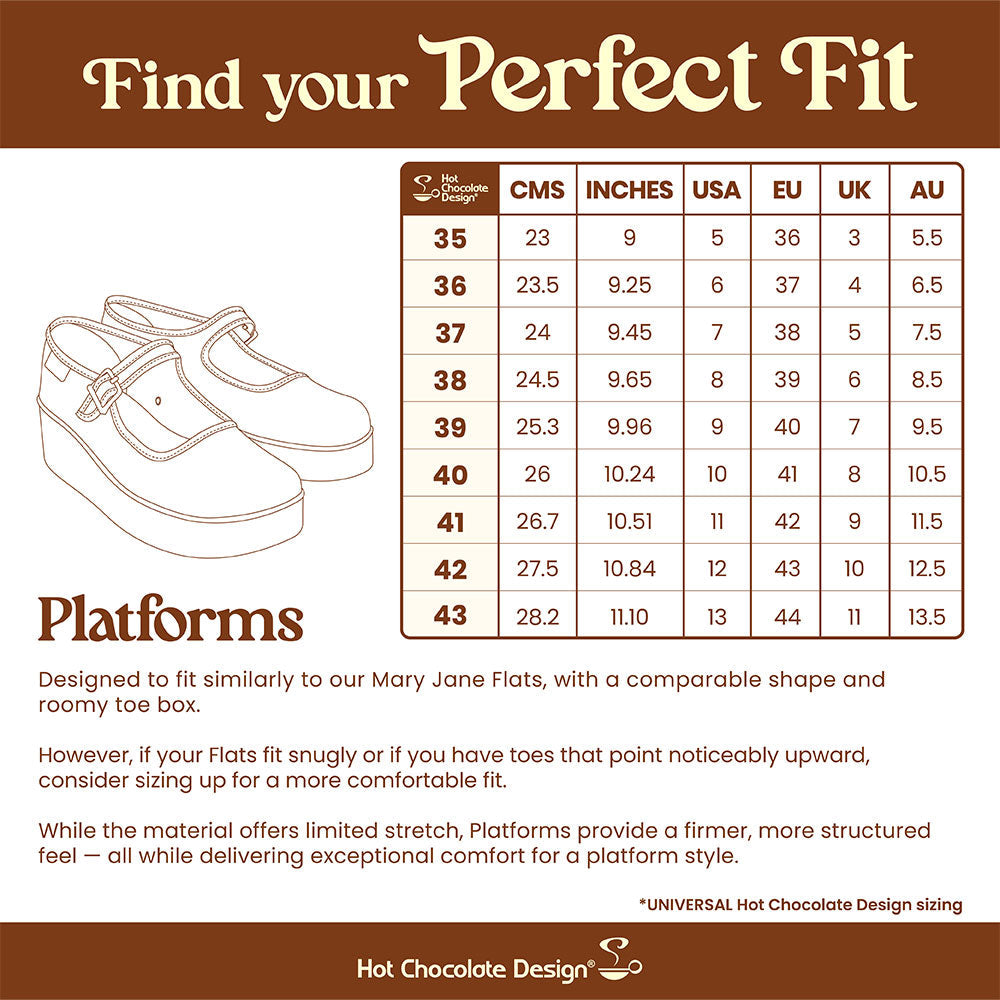 Chocolaticas® Betty Claus Women's Mary Jane Platform