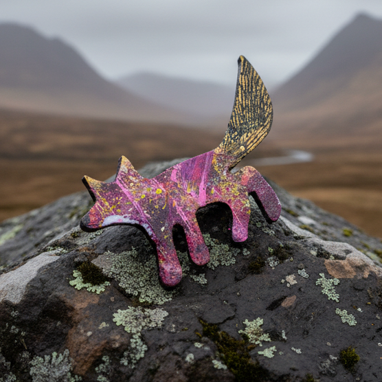 Zola Fox Brooch - Handmade in Scotland