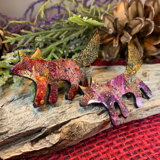 Zola Fox Brooch - Handmade in Scotland