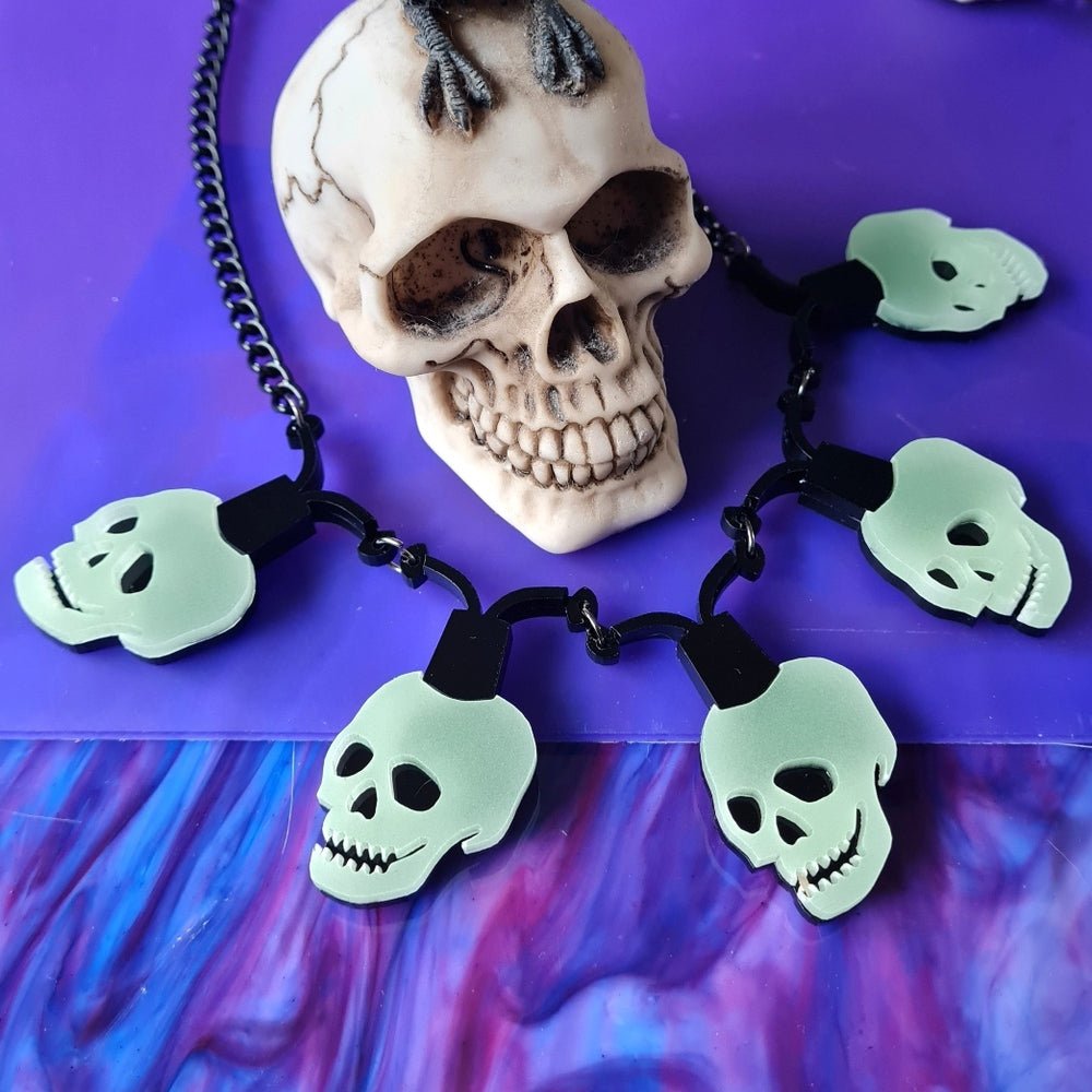 Skeleton String Lights Necklace by Cherryloco Jewellery Cherry Loco La Vie Bien Skeleton String Lights Necklace by Cherryloco Jewellery