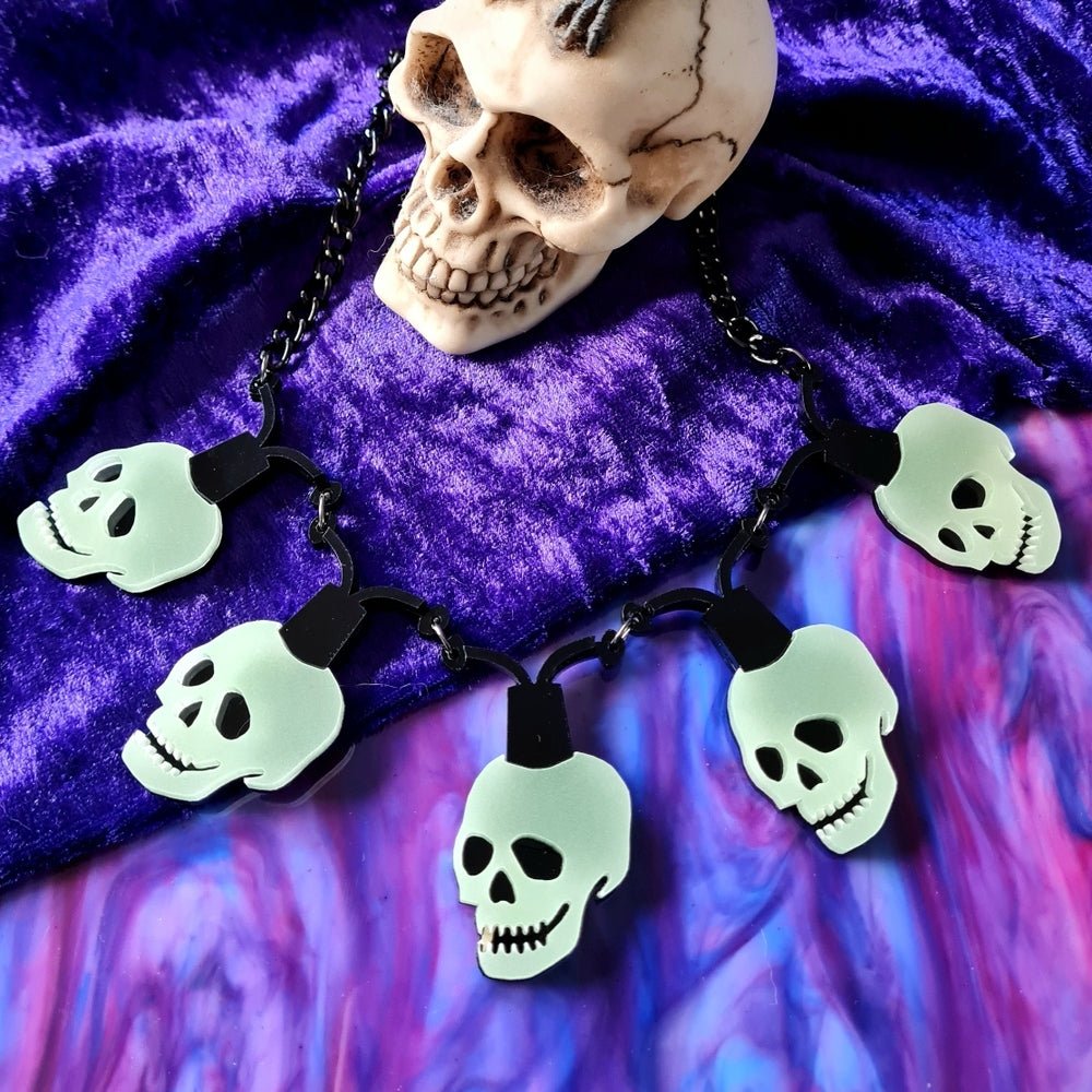 Skeleton String Lights Necklace by Cherryloco Jewellery Cherry Loco La Vie Bien Skeleton String Lights Necklace by Cherryloco Jewellery