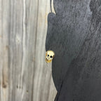 Skull Earrings - Wood Stud Earrings