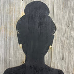 Skull Earrings - Wood Stud Earrings