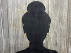 Skull Earrings - Wood Stud Earrings