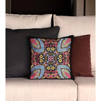Skull Embroidered Pillow Cover - Thailand Decor La Vie Bien Skull Embroidered Pillow Cover - Thailand