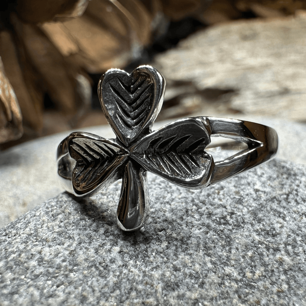 Sláinte Shamrock Celtic Ring Ring La Vie Bien Sláinte Shamrock Celtic Ring