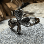 Sláinte Shamrock Celtic Ring Ring La Vie Bien Sláinte Shamrock Celtic Ring