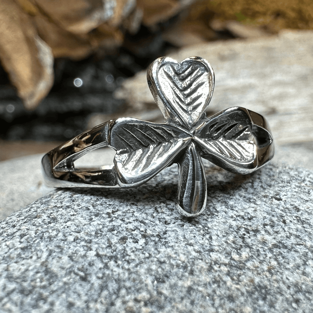 Sláinte Shamrock Celtic Ring Ring La Vie Bien Sláinte Shamrock Celtic Ring