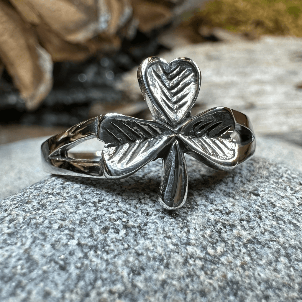 Sláinte Shamrock Celtic Ring Ring La Vie Bien Sláinte Shamrock Celtic Ring