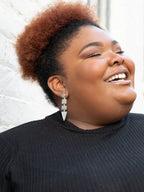 Slate To The Point Earrings