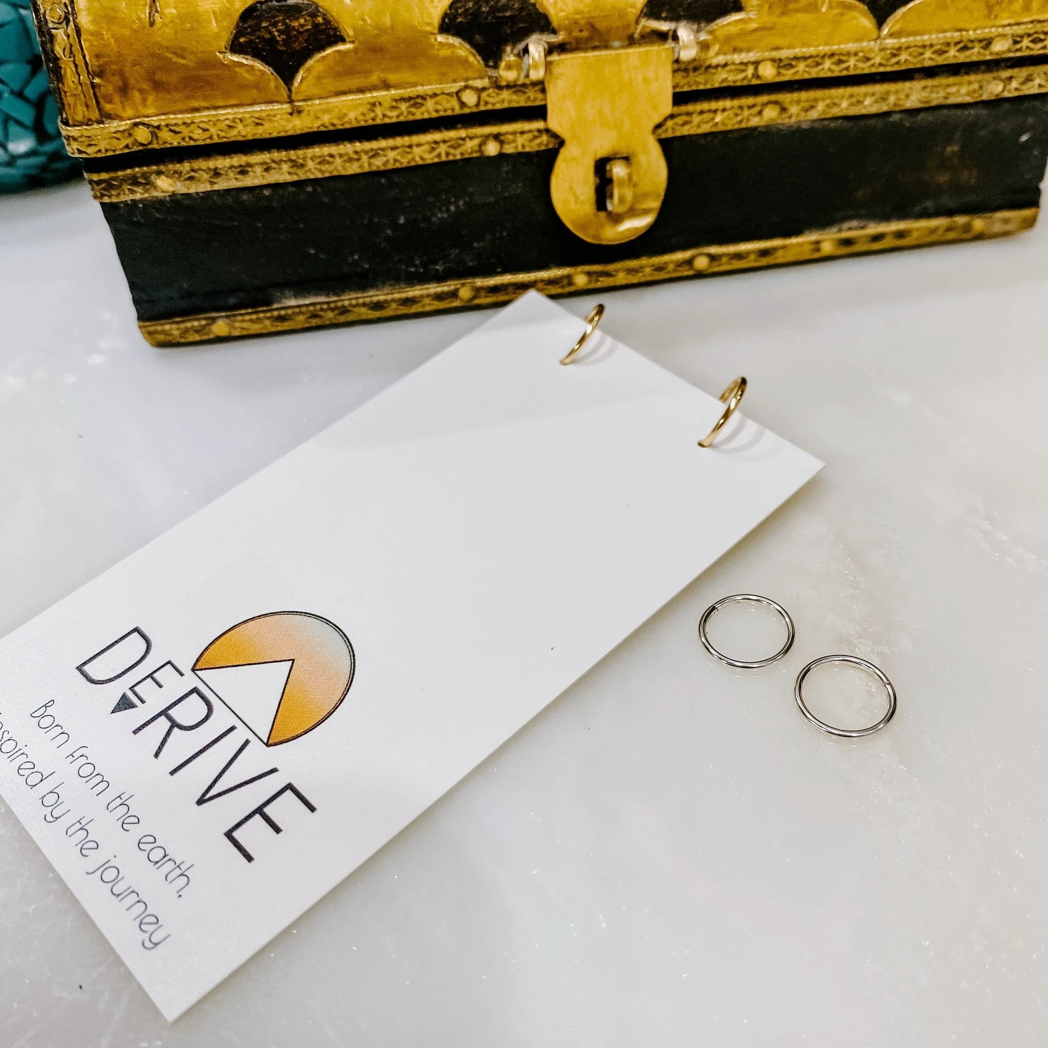 Sleeper Hoop Earrings by Derive Jewelry