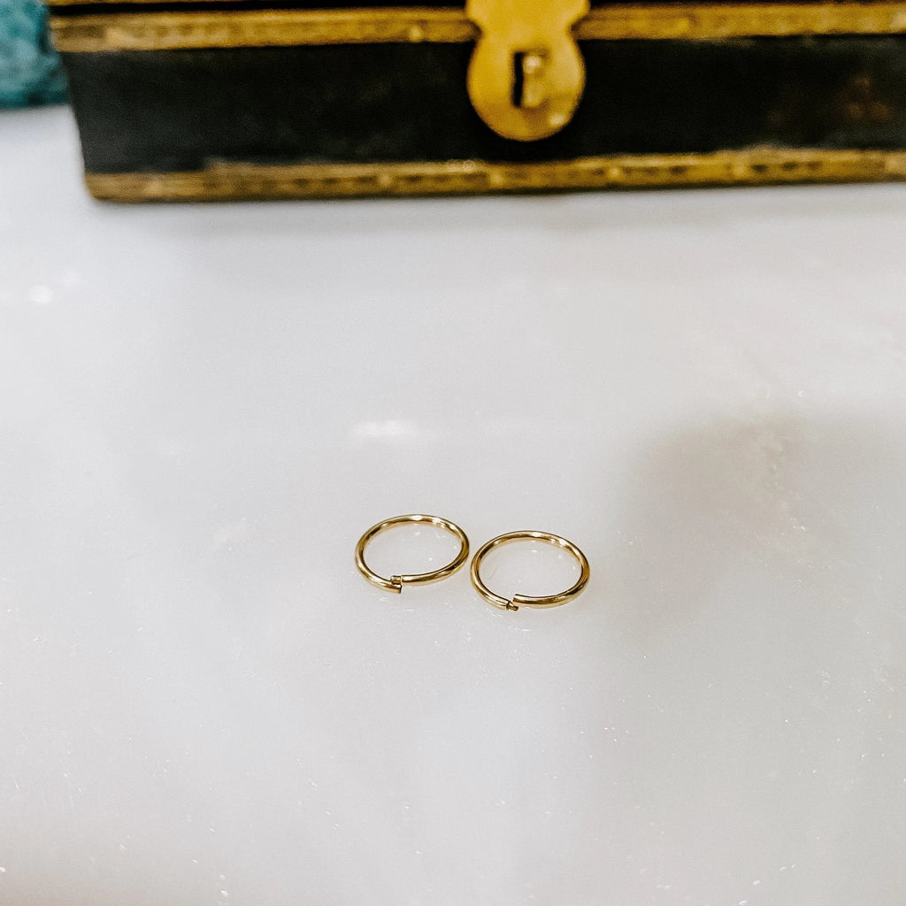 Sleeper Hoop Earrings by Derive Jewelry