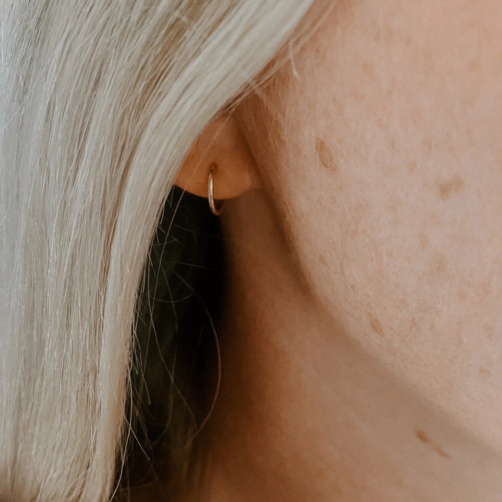 Sleeper Hoop Earrings by Derive Jewelry