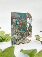 Sleeping Dormouse Lasercut Birthday Card by Ash & Rose