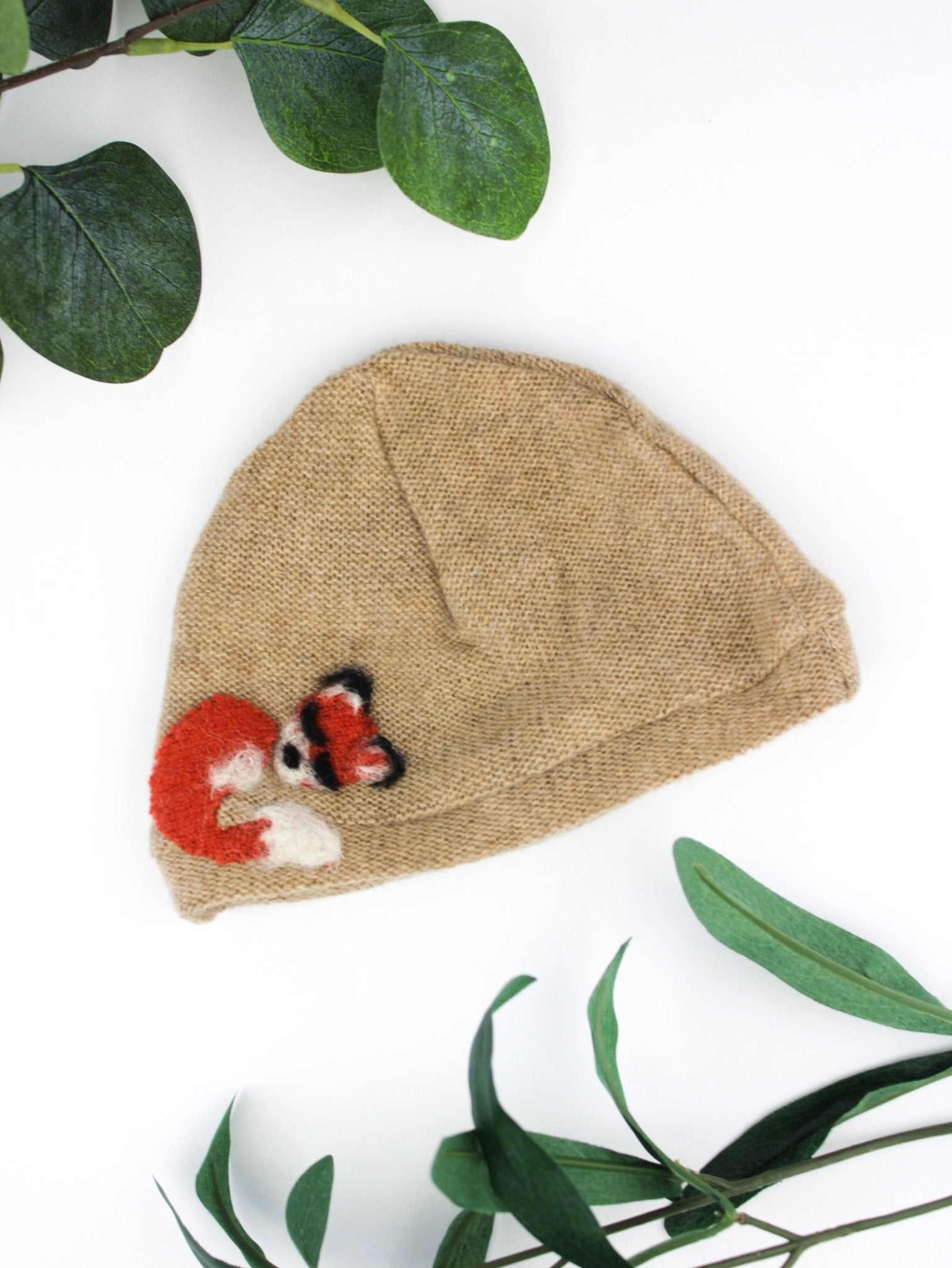 Sleeping Fox Cashmere Hat - Newborn hat La Vie Bien Sleeping Fox Cashmere Hat - Newborn