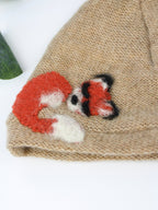 Sleeping Fox Cashmere Hat - Newborn hat La Vie Bien Sleeping Fox Cashmere Hat - Newborn