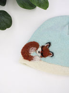 Sleeping Fox Cashmere Hat - Newborn hat La Vie Bien Sleeping Fox Cashmere Hat - Newborn