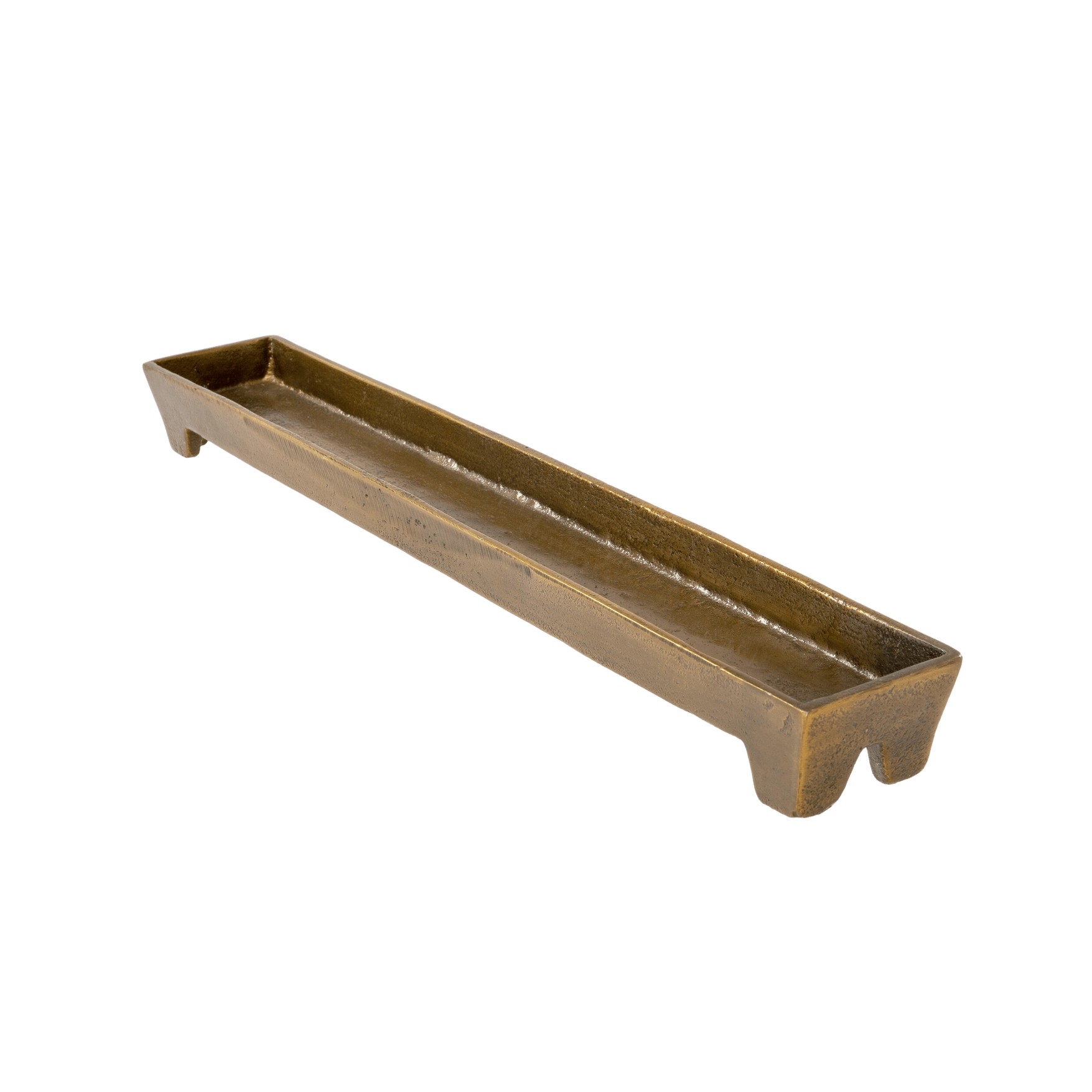 Slim Footed Tray Brass Bronze