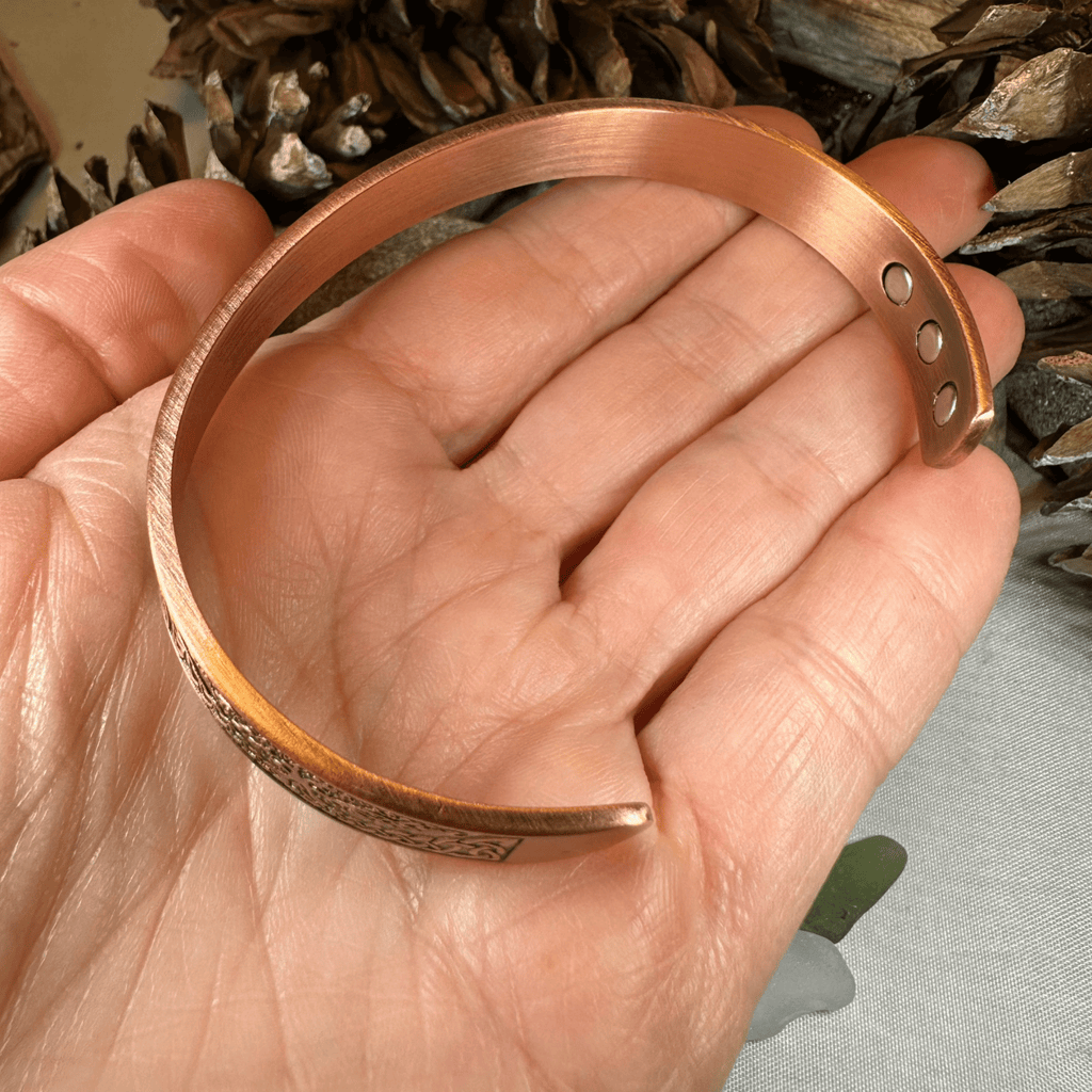 Slim Tree of Life Copper Cuff Bracelet Bracelet La Vie Bien Slim Tree of Life Copper Cuff Bracelet