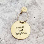 SMALL BUT MIGHTY Keychain with Unicorn Emoji Keychains La Vie Bien SMALL BUT MIGHTY Keychain with Unicorn Emoji