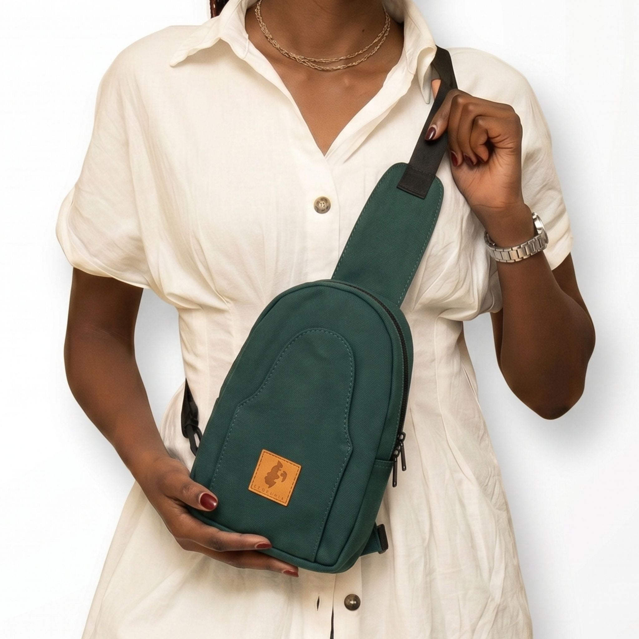 Small Canvas Sling Bag for Women & Men - Buru Sling Bags La Vie Bien Small Canvas Sling Bag for Women & Men - Buru