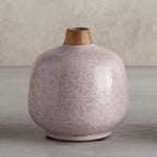 Small Ceramic Light Pink Bud Vase | Decorative Versatile Flower Pot | 4.52" x 4.92" Vase La Vie Bien Small Ceramic Light Pink Bud Vase | Decorative Versatile Flower Pot | 4.52" x 4.92"