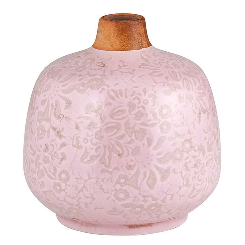 Small Ceramic Light Pink Bud Vase | Decorative Versatile Flower Pot | 4.52" x 4.92" Vase La Vie Bien Small Ceramic Light Pink Bud Vase | Decorative Versatile Flower Pot | 4.52" x 4.92"