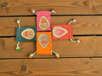 Small Gota Potlis with Gota Ball String to Pack Gifts in Style - 5x7 La Vie Bien Small Gota Potlis with Gota Ball String to Pack Gifts in Style - 5x7