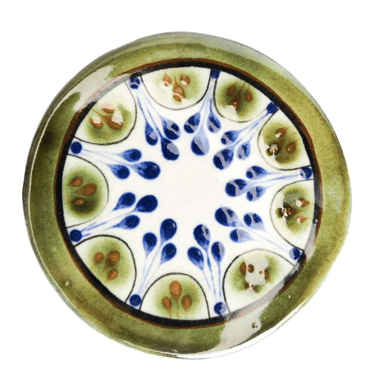 Small Guatemalan Stoneware Coaster/Trivet by Upavim Crafts