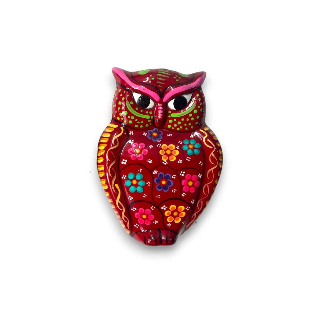 Small Guerrero Owl Wall Decor | Handcrafted Mexican Ceramic Accent Guerrero Wall Art La Vie Bien Small Guerrero Owl Wall Decor | Handcrafted Mexican Ceramic Accent