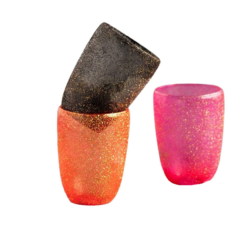 Small Halloween Sparkle Votive Set of 3 by GlitterVille Seasonal & Holiday Decorations La Vie Bien Small Halloween Sparkle Votive Set of 3 by GlitterVille