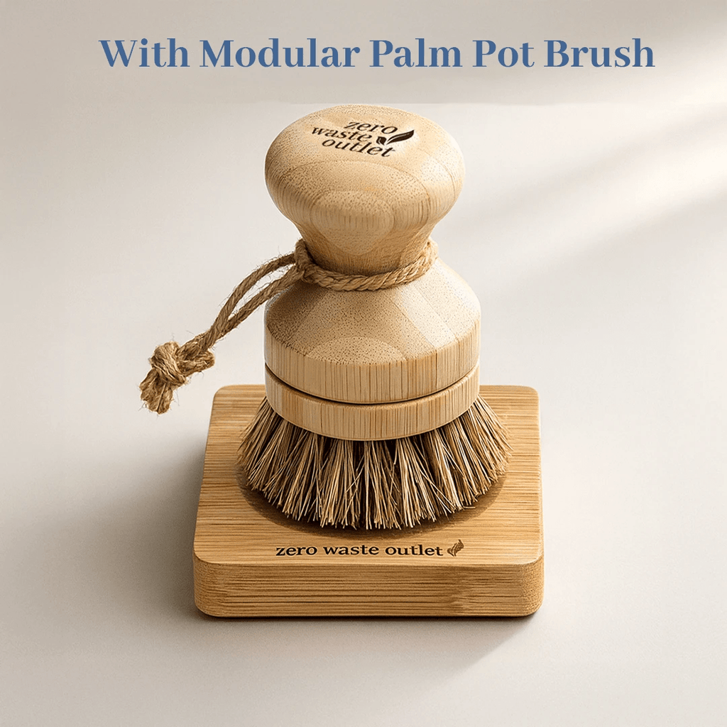 Small Square Bamboo Soap Dish by Zero Waste Outlet