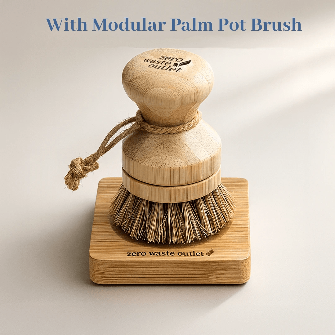Small Square Bamboo Soap Dish by Zero Waste Outlet