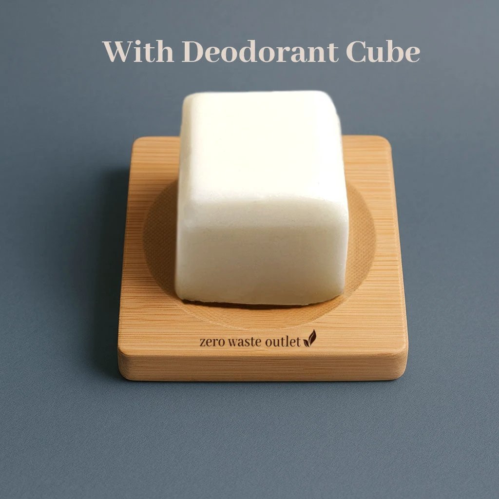 Small Square Bamboo Soap Dish by Zero Waste Outlet