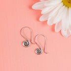 Small Swirl Sterling Silver Earrings Earrings - Fine La Vie Bien Small Swirl Sterling Silver Earrings