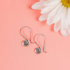 Small Swirl Sterling Silver Earrings Earrings - Fine La Vie Bien Small Swirl Sterling Silver Earrings